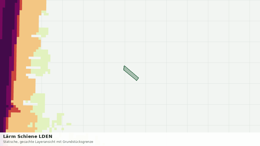 Statische Kartenansicht: Lärm Schiene LDEN