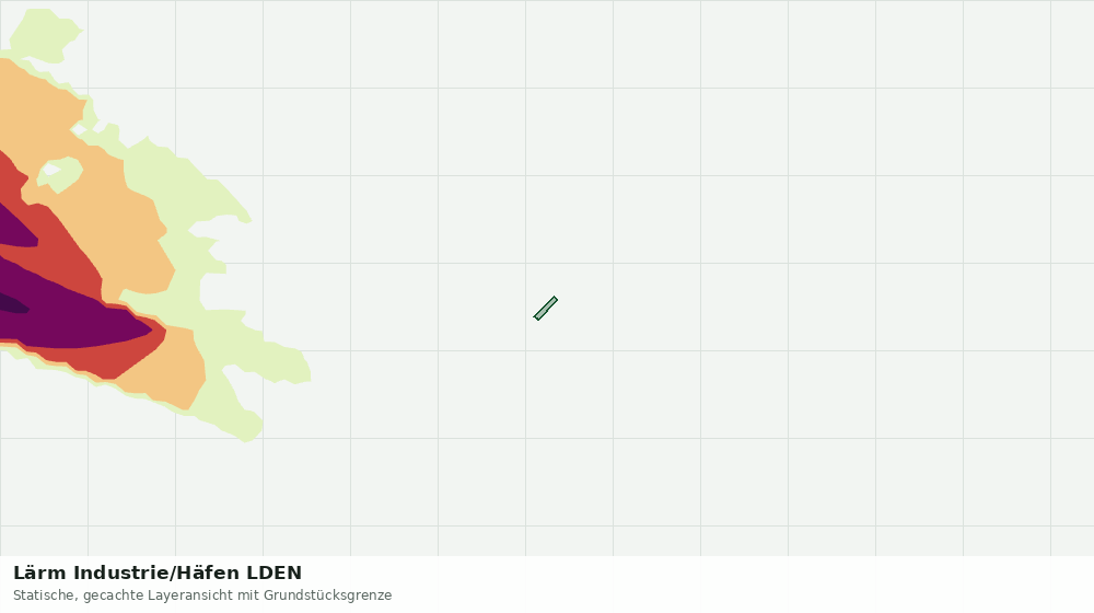 Statische Kartenansicht: Lärm Industrie/Häfen LDEN