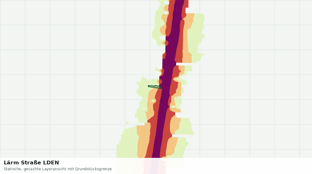 Statische Kartenansicht: Lärm Straße LDEN