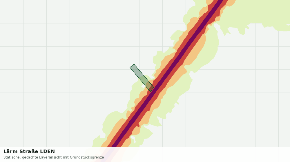 Statische Kartenansicht: Lärm Straße LDEN