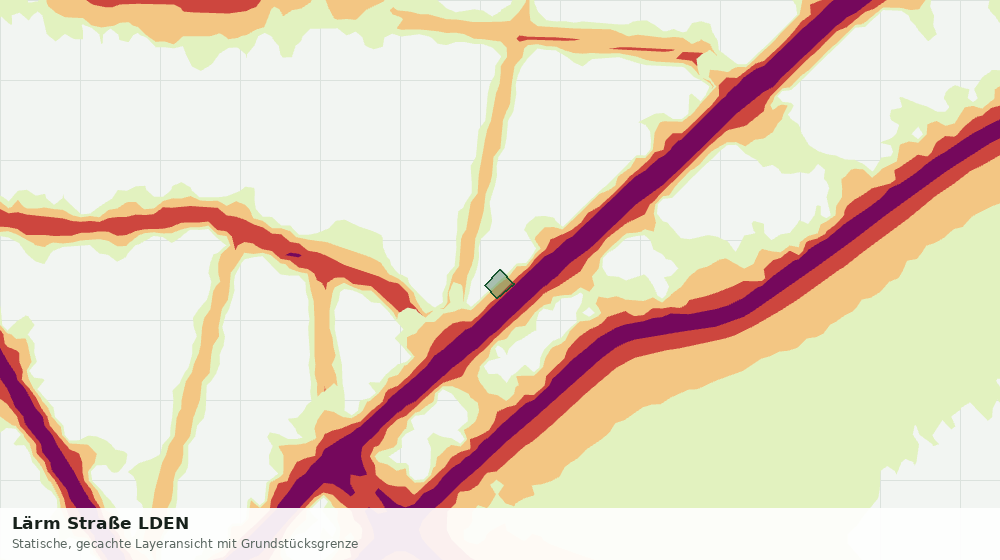 Statische Kartenansicht: Lärm Straße LDEN