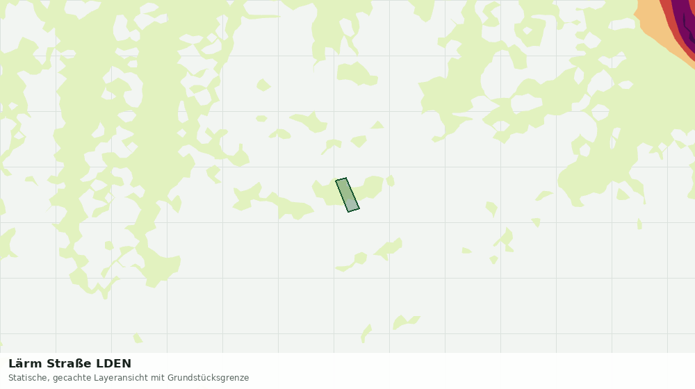 Statische Kartenansicht: Lärm Straße LDEN