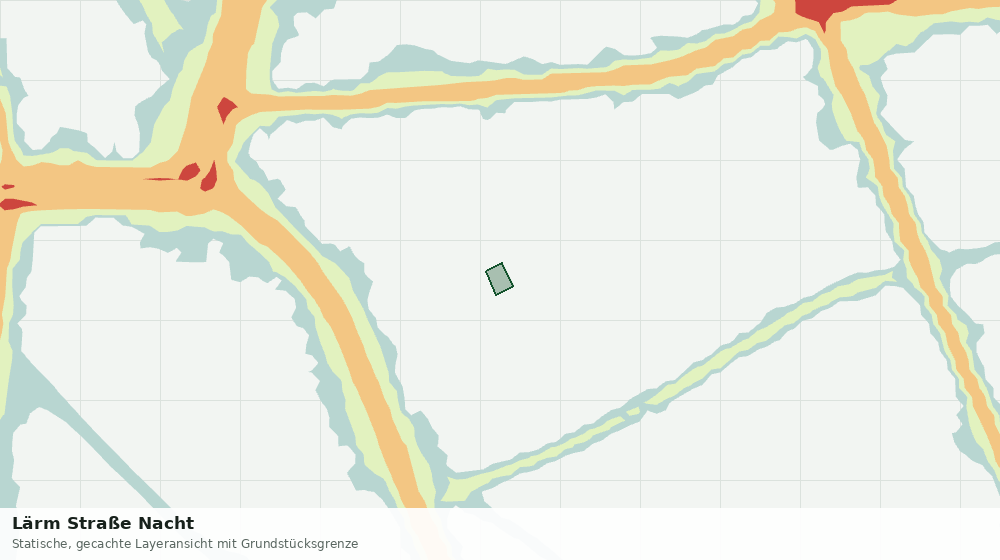 Statische Kartenansicht: Lärm Straße Nacht