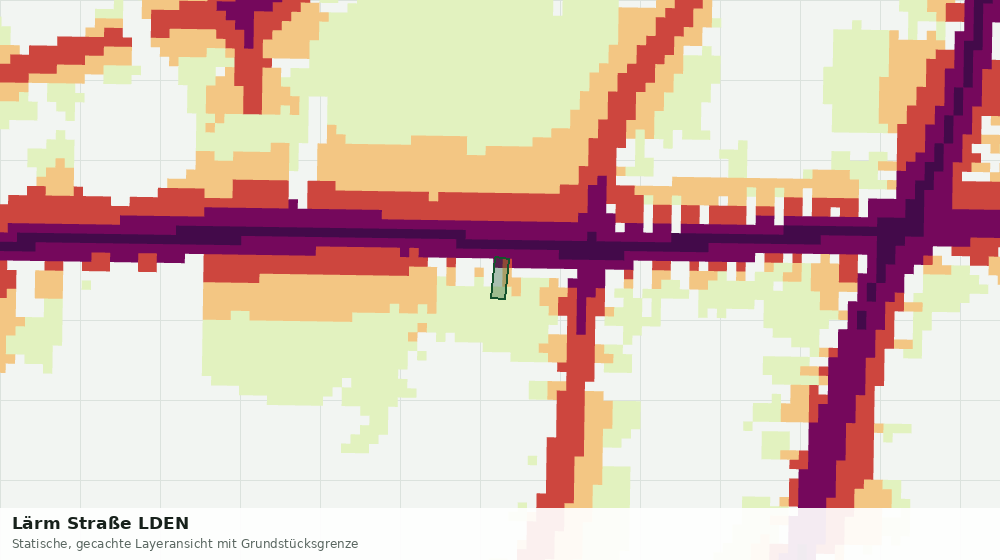 Statische Kartenansicht: Lärm Straße LDEN
