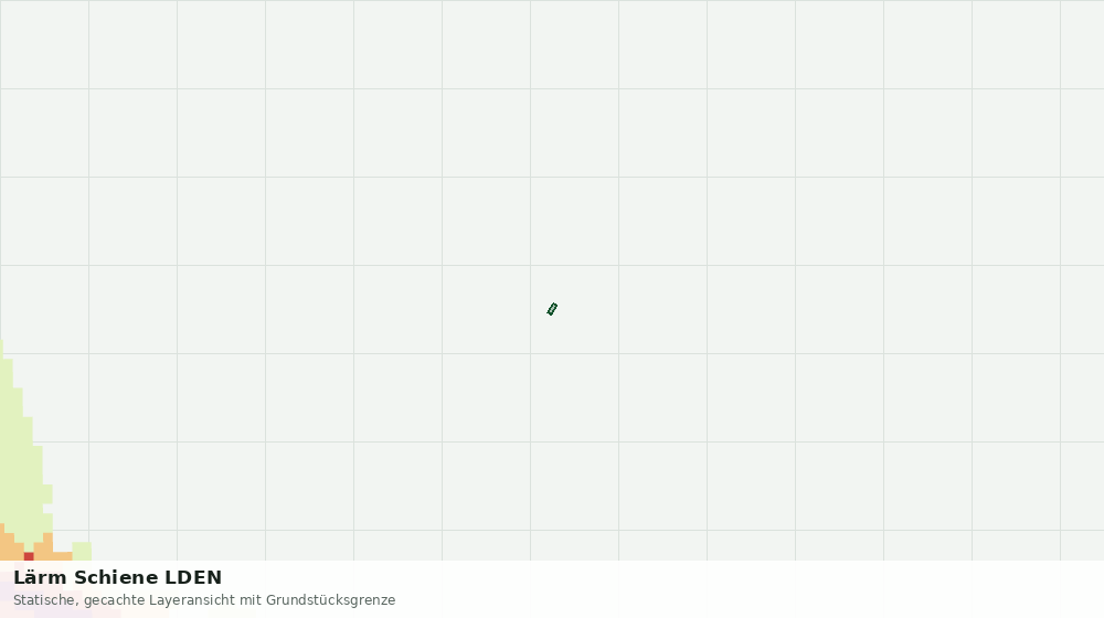 Statische Kartenansicht: Lärm Schiene LDEN