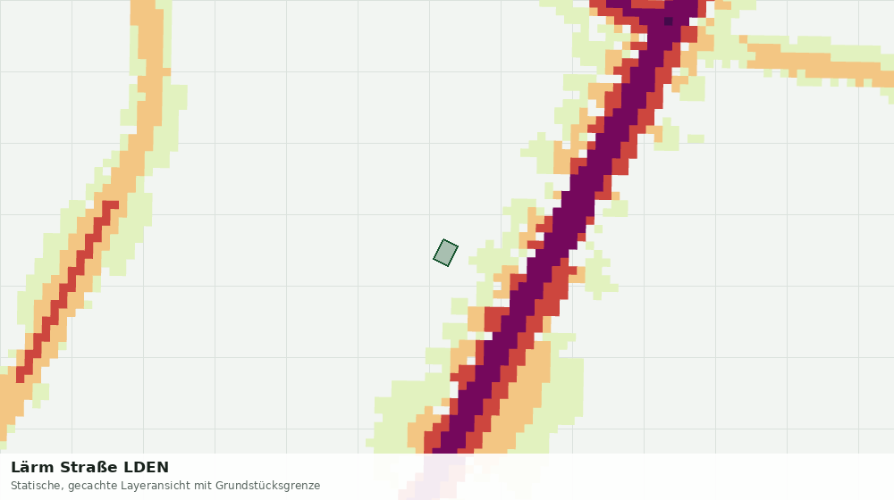 Statische Kartenansicht: Lärm Straße LDEN
