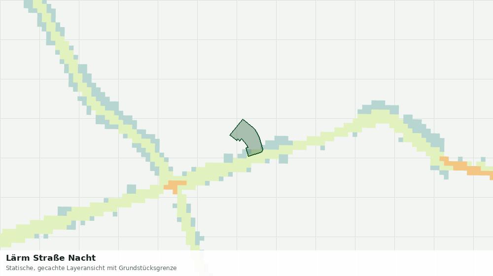 Statische Kartenansicht: Lärm Straße Nacht