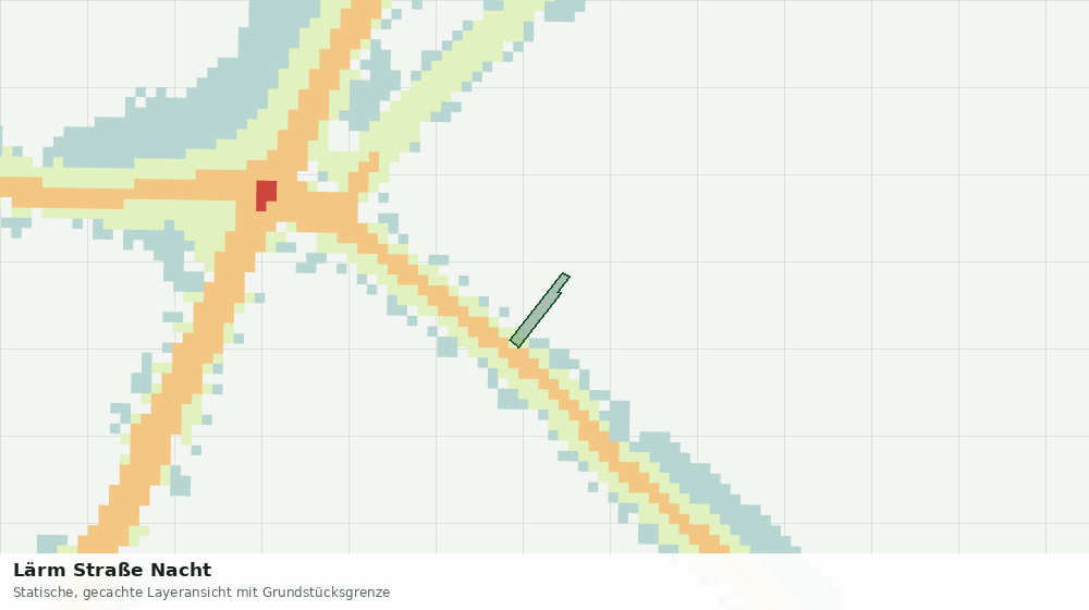 Statische Kartenansicht: Lärm Straße Nacht