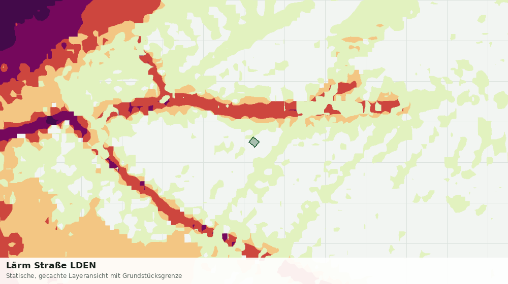 Statische Kartenansicht: Lärm Straße LDEN
