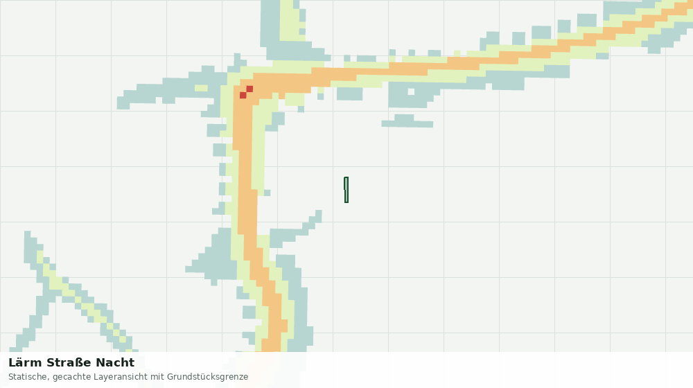 Statische Kartenansicht: Lärm Straße Nacht