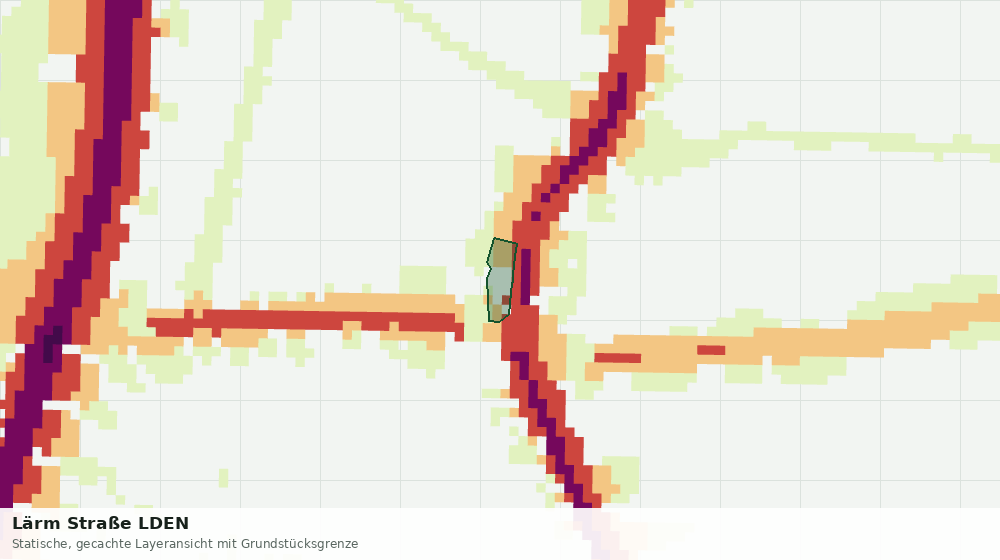 Statische Kartenansicht: Lärm Straße LDEN