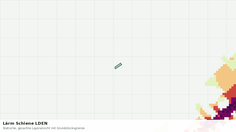 Statische Kartenansicht: Lärm Schiene LDEN