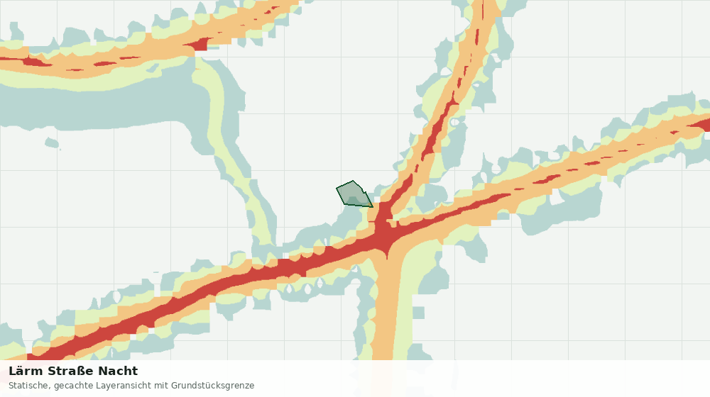 Statische Kartenansicht: Lärm Straße Nacht