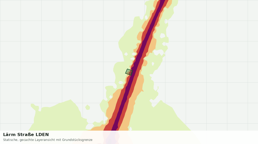 Statische Kartenansicht: Lärm Straße LDEN