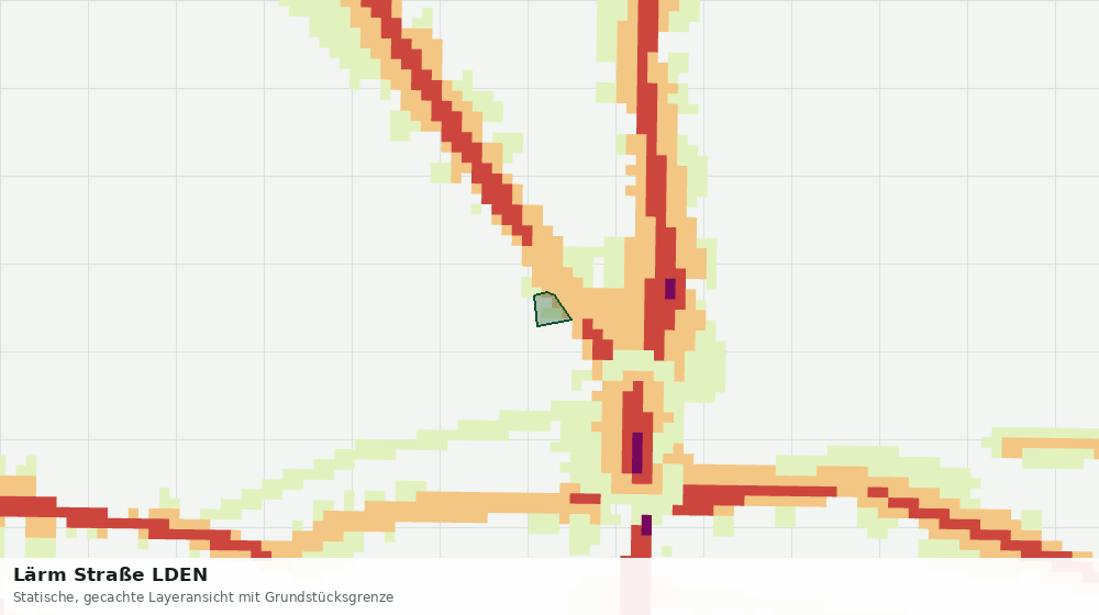 Statische Kartenansicht: Lärm Straße LDEN