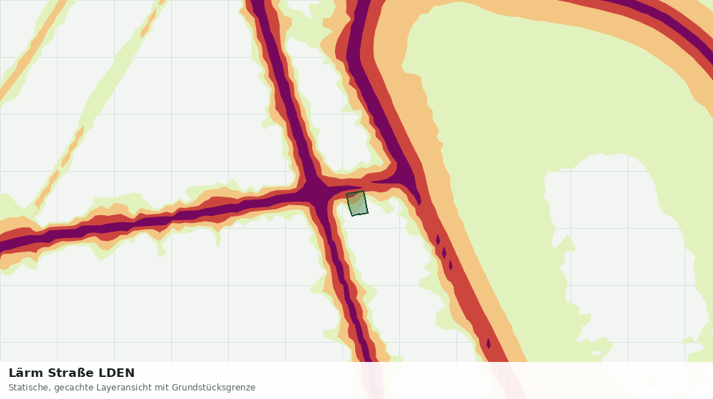 Statische Kartenansicht: Lärm Straße LDEN