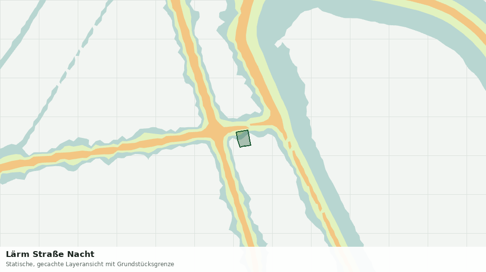 Statische Kartenansicht: Lärm Straße Nacht