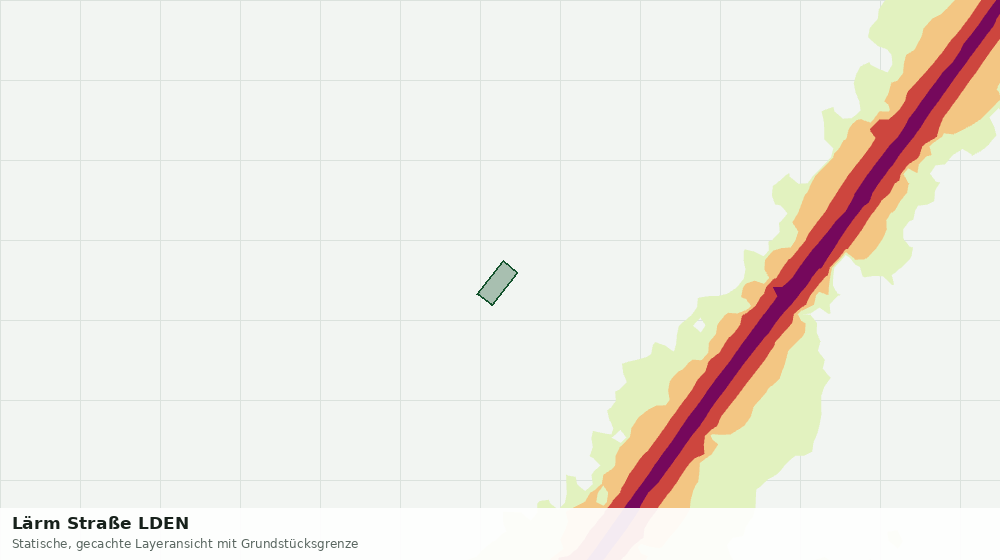 Statische Kartenansicht: Lärm Straße LDEN