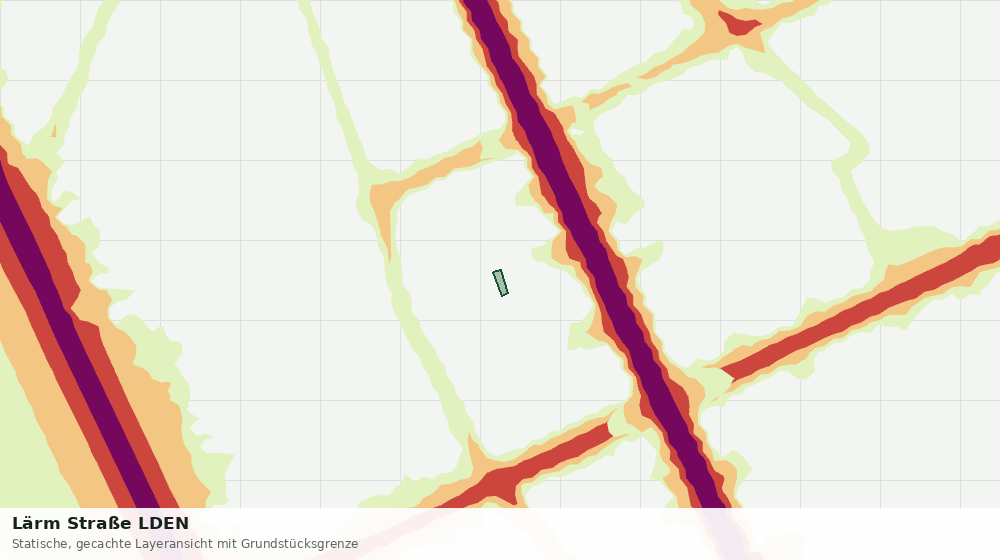 Statische Kartenansicht: Lärm Straße LDEN