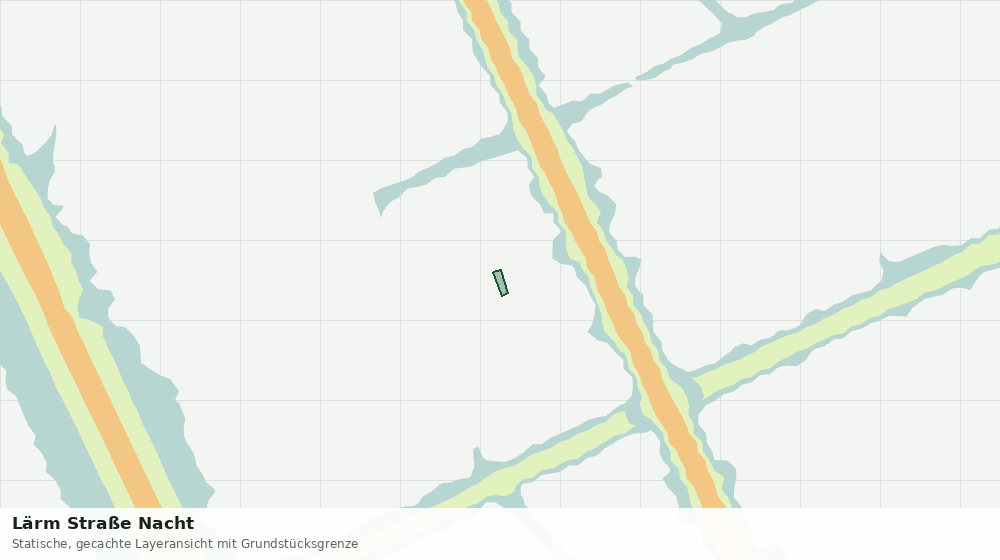 Statische Kartenansicht: Lärm Straße Nacht