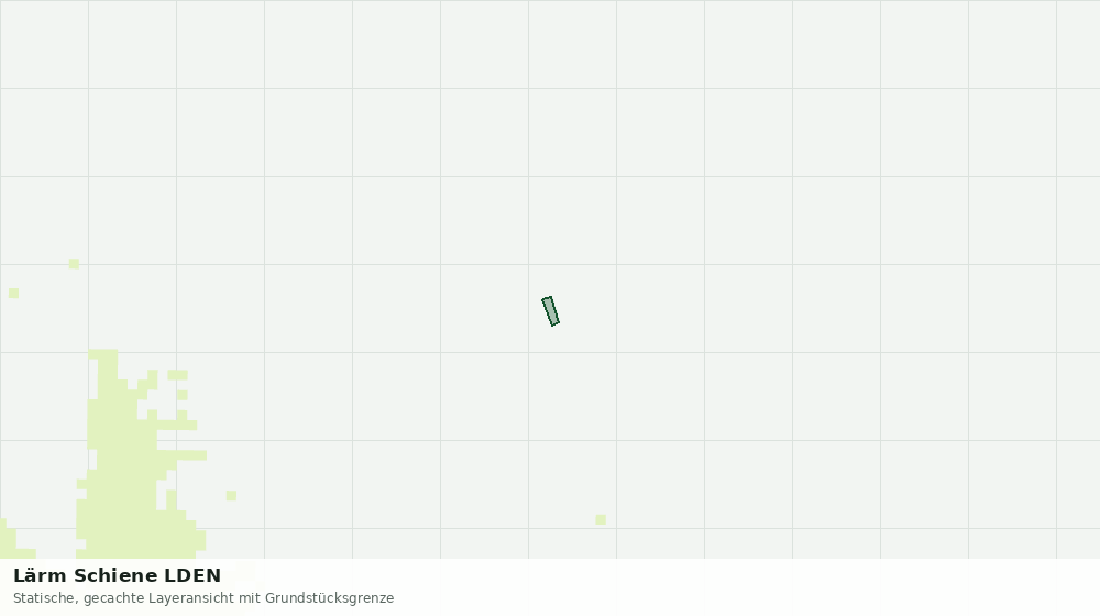 Statische Kartenansicht: Lärm Schiene LDEN