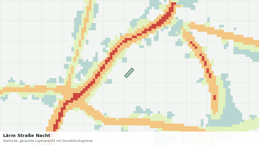 Statische Kartenansicht: Lärm Straße Nacht