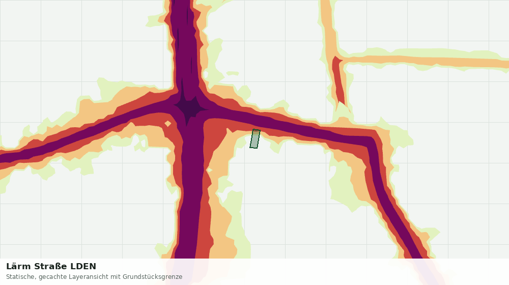 Statische Kartenansicht: Lärm Straße LDEN