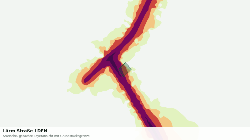 Statische Kartenansicht: Lärm Straße LDEN