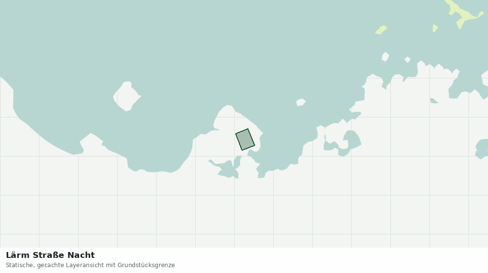 Statische Kartenansicht: Lärm Straße Nacht