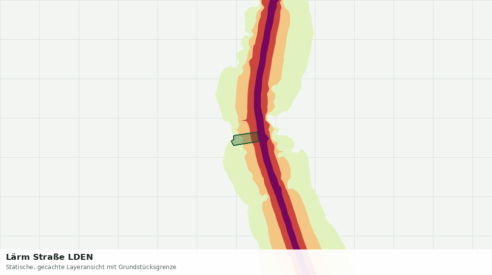 Statische Kartenansicht: Lärm Straße LDEN