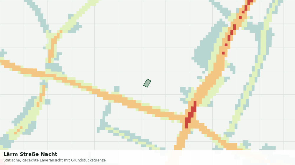 Statische Kartenansicht: Lärm Straße Nacht