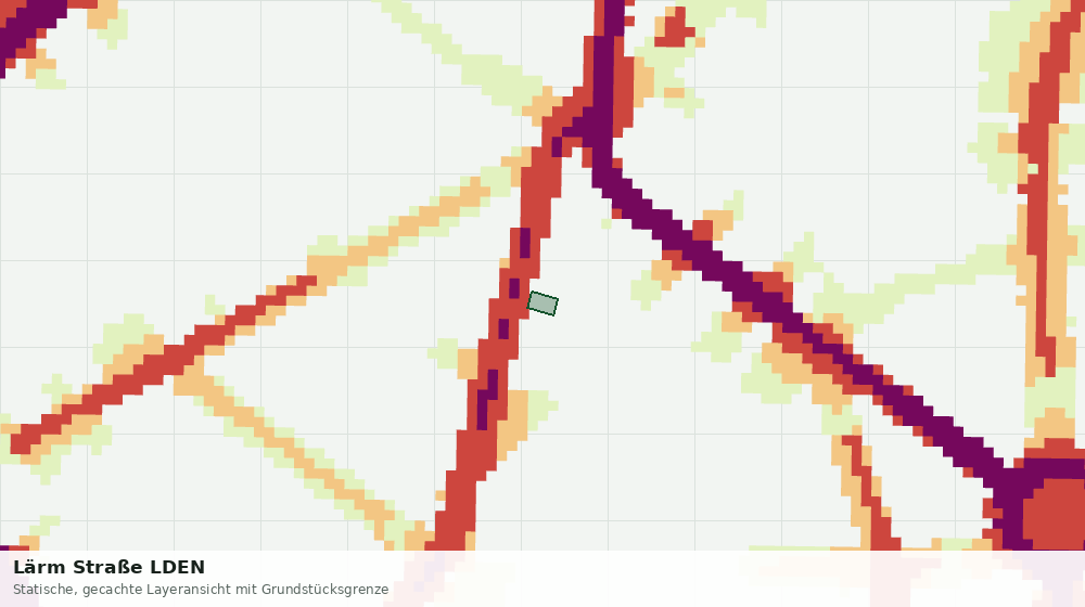 Statische Kartenansicht: Lärm Straße LDEN