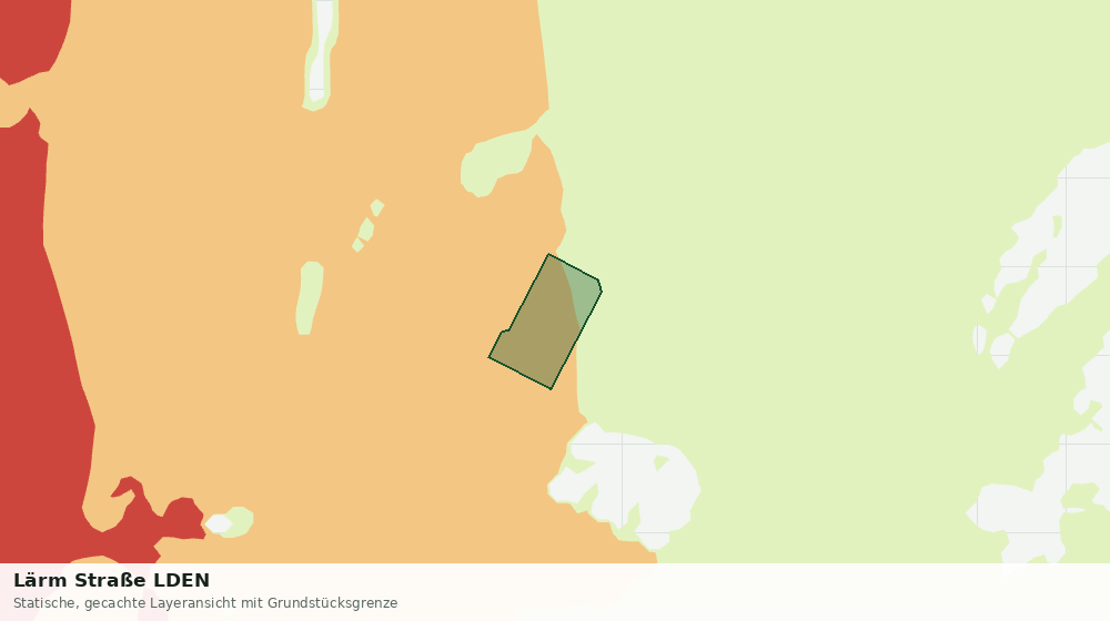 Statische Kartenansicht: Lärm Straße LDEN