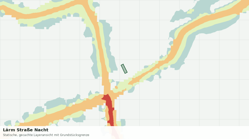 Statische Kartenansicht: Lärm Straße Nacht