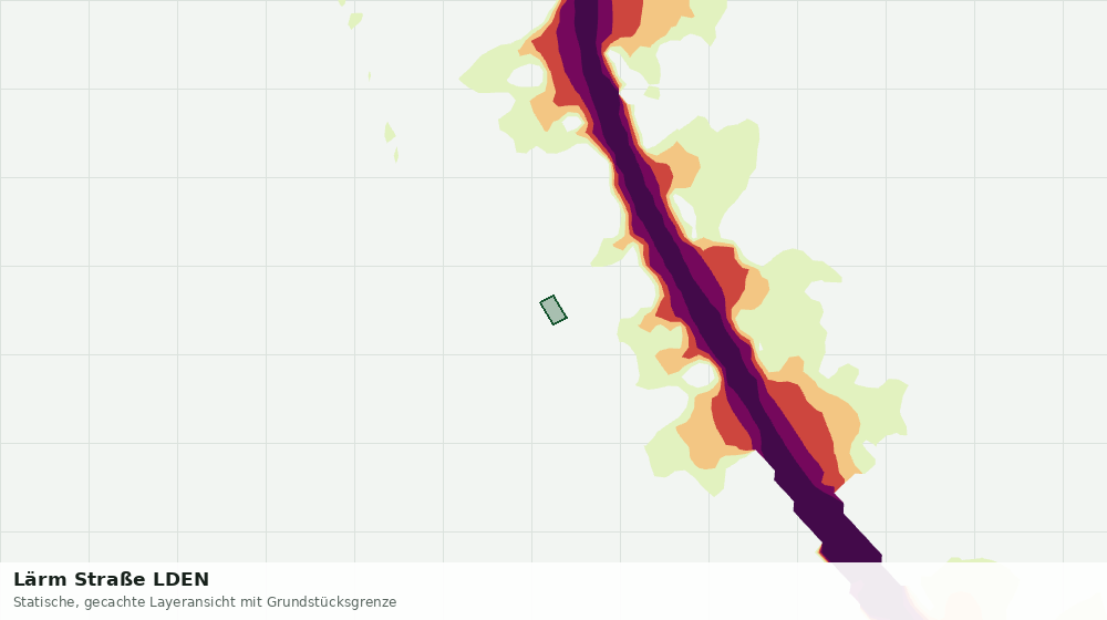Statische Kartenansicht: Lärm Straße LDEN