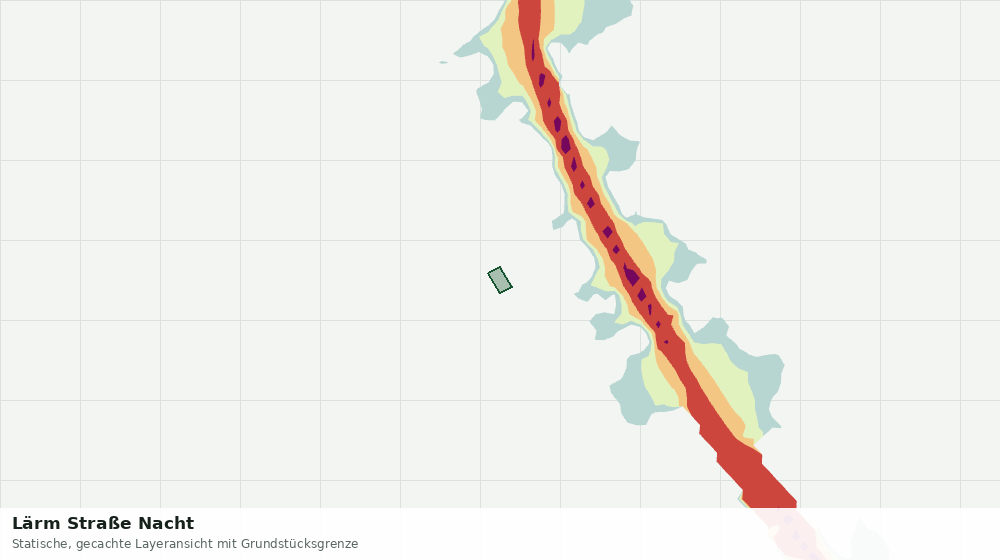 Statische Kartenansicht: Lärm Straße Nacht