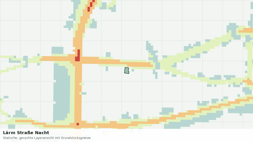 Statische Kartenansicht: Lärm Straße Nacht