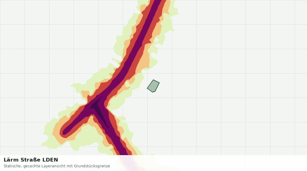 Statische Kartenansicht: Lärm Straße LDEN