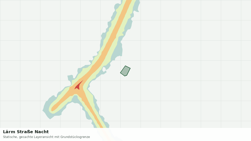Statische Kartenansicht: Lärm Straße Nacht