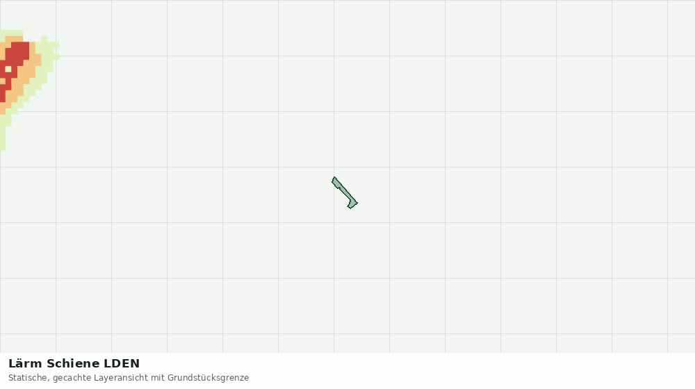 Statische Kartenansicht: Lärm Schiene LDEN