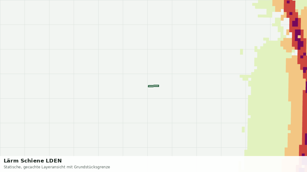 Statische Kartenansicht: Lärm Schiene LDEN