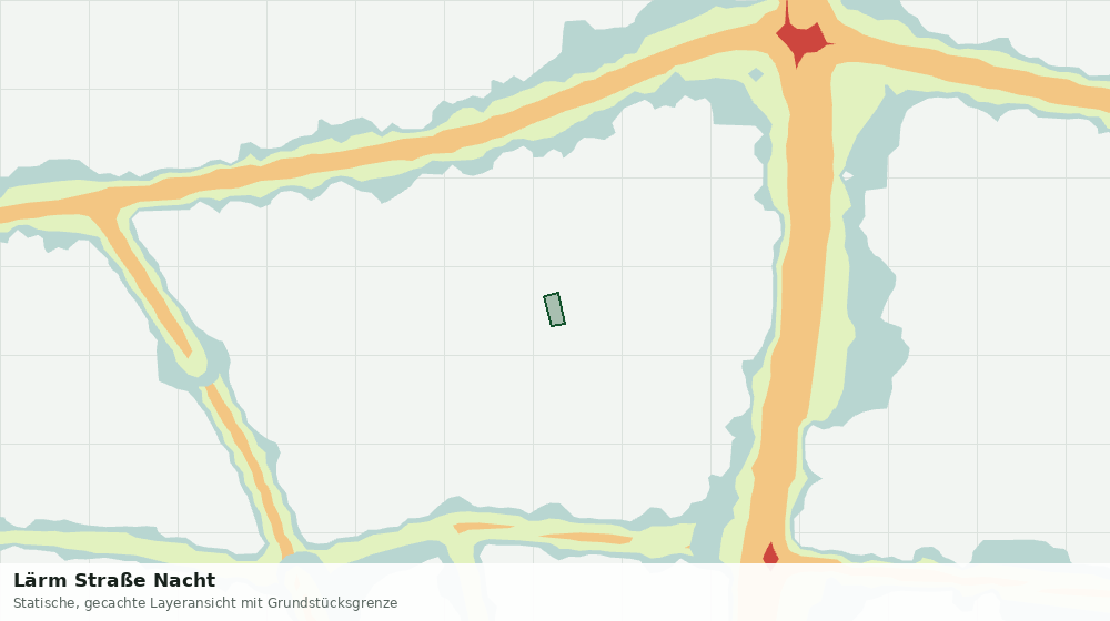 Statische Kartenansicht: Lärm Straße Nacht