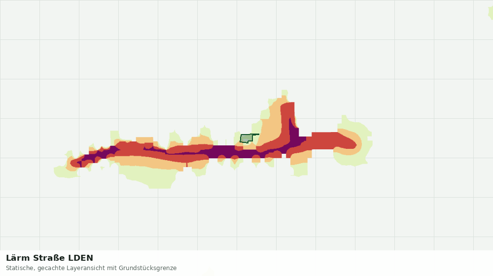 Statische Kartenansicht: Lärm Straße LDEN