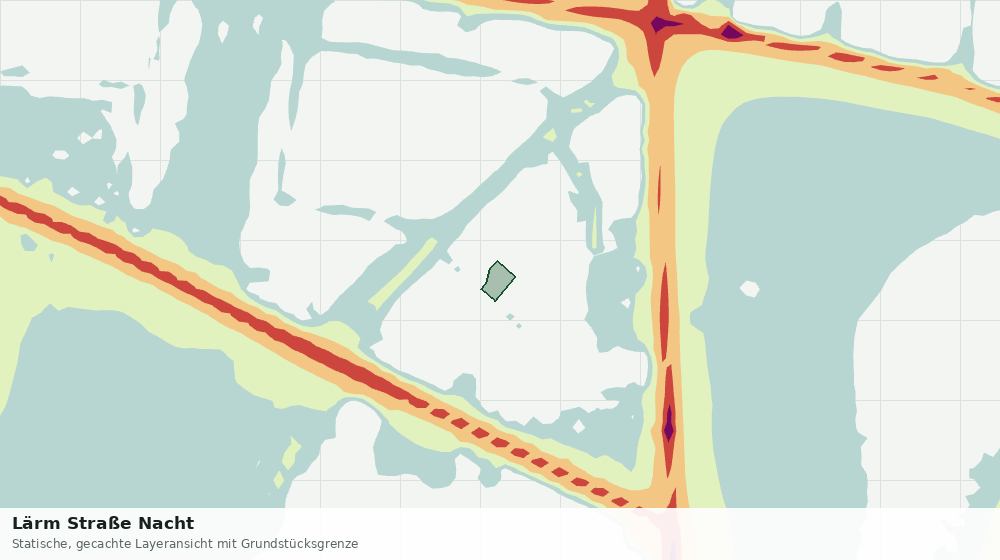 Statische Kartenansicht: Lärm Straße Nacht