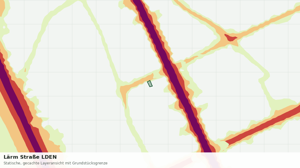 Statische Kartenansicht: Lärm Straße LDEN