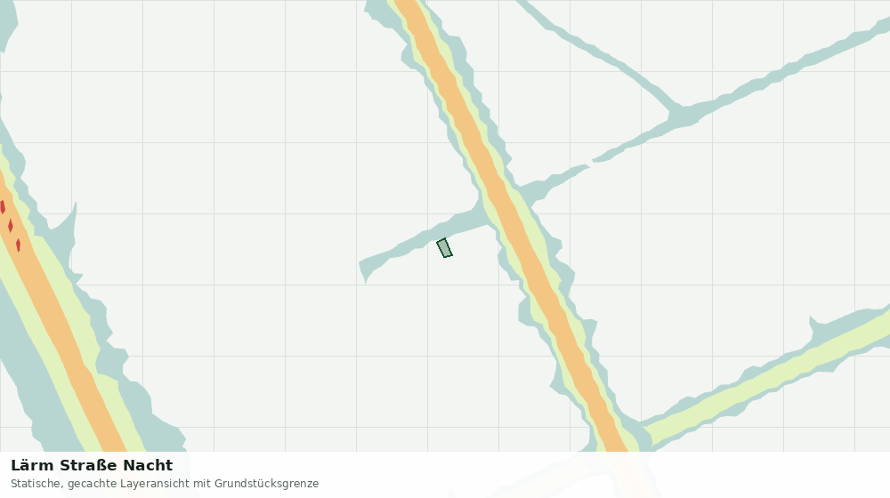 Statische Kartenansicht: Lärm Straße Nacht