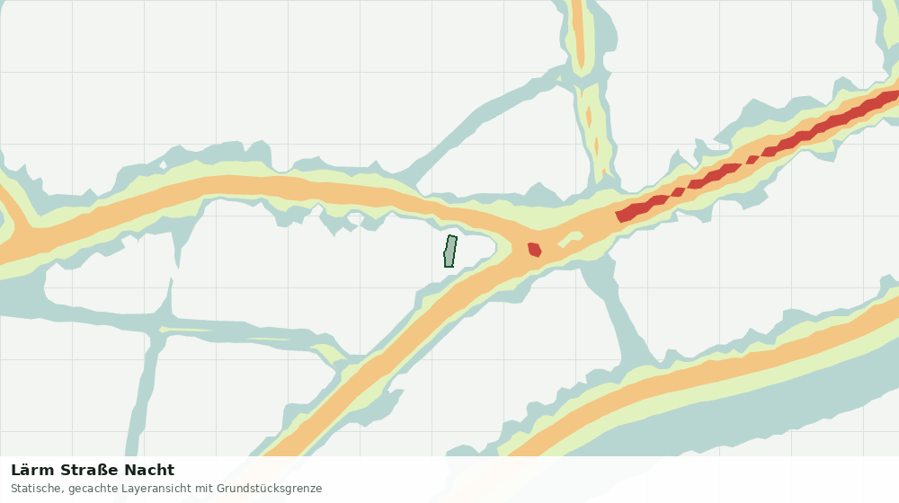 Statische Kartenansicht: Lärm Straße Nacht