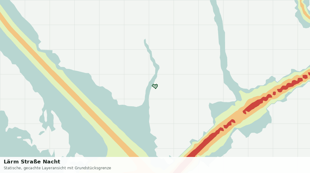 Statische Kartenansicht: Lärm Straße Nacht