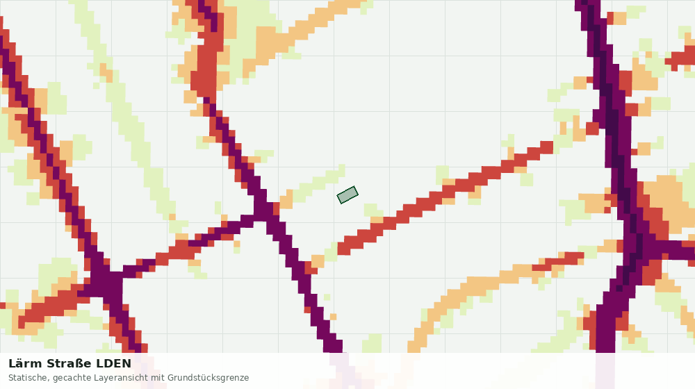 Statische Kartenansicht: Lärm Straße LDEN