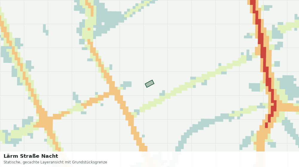 Statische Kartenansicht: Lärm Straße Nacht